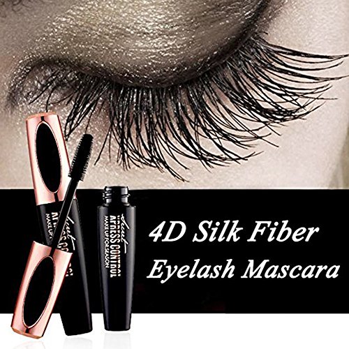 Ownest 4D Silk Fiber Eyelash Mascara,Waterproof&Long Lasting Eyelash Extension,Warm Water Washable Eye Makeup Mascara