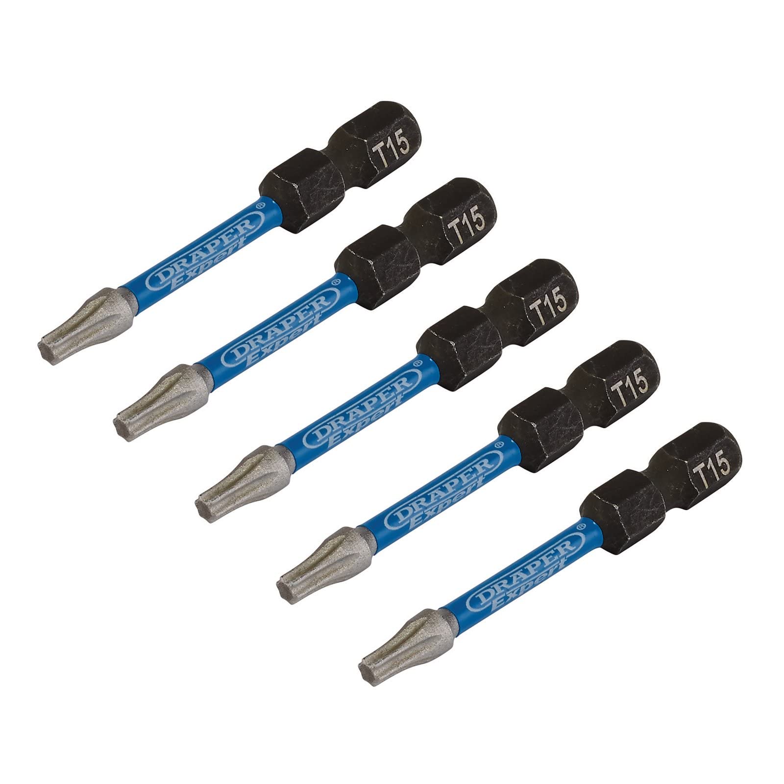 Draper Expert 05651 TX-STAR® Impact S/Driver Bits T15x50mm 1/4" He...