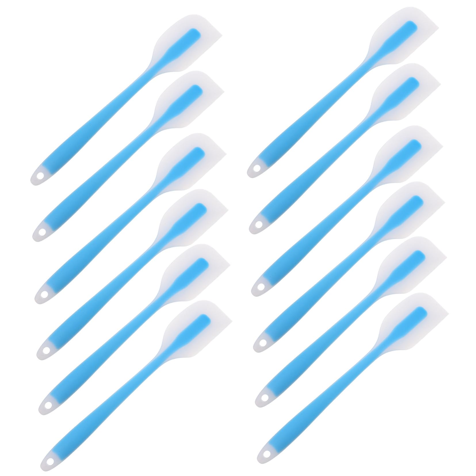 Luxshiny 20piezas Espátulas de Silicona para Hornear Raspador Flexible sin Costuras Resistente al Calor para Decorar Pasteles y Mezclar Ingredientes Herramienta Precisa para Glaseado