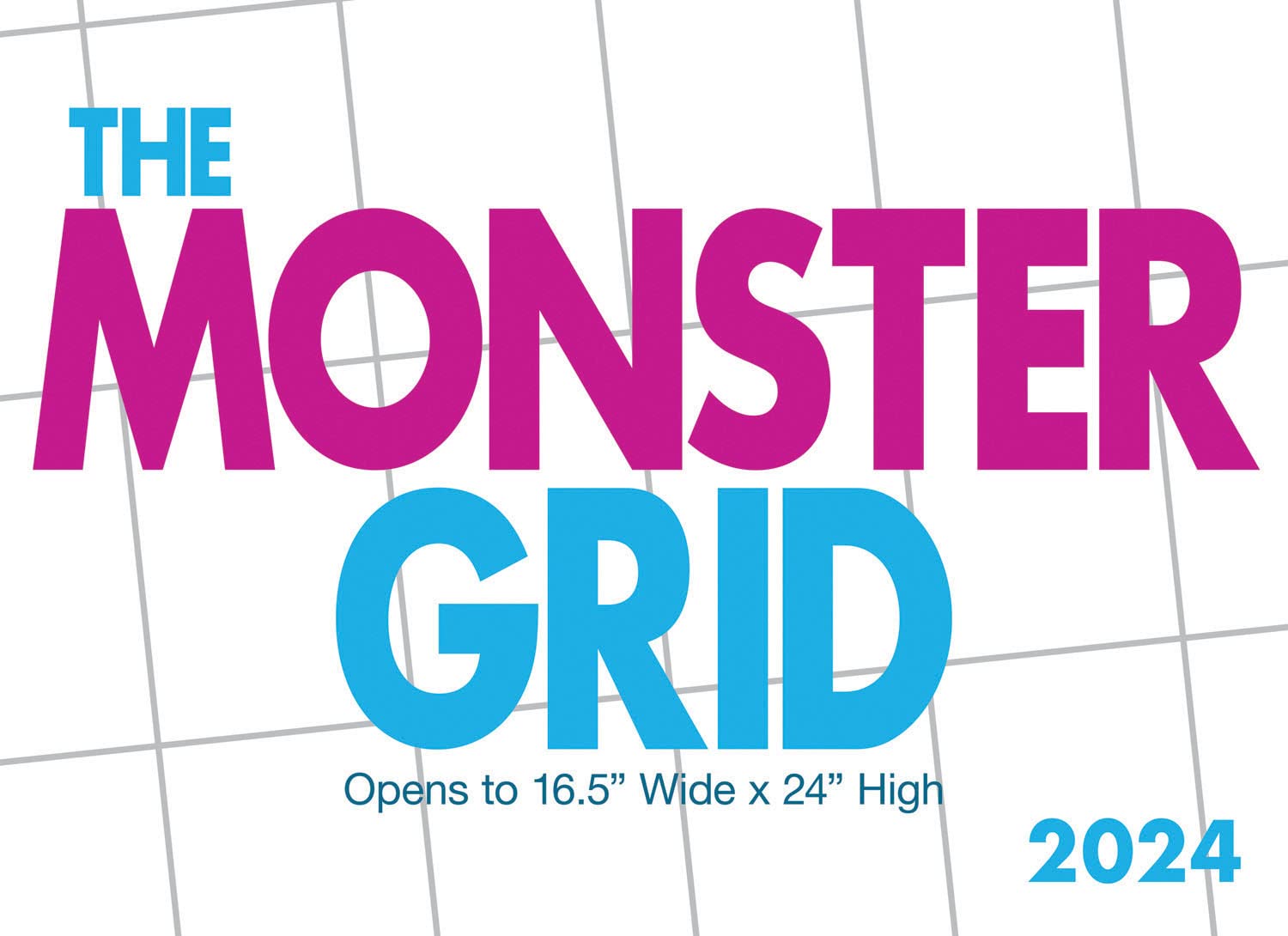 2024 Monster Grid Deluxe Wall Calendar: Calendars, Carousel ...