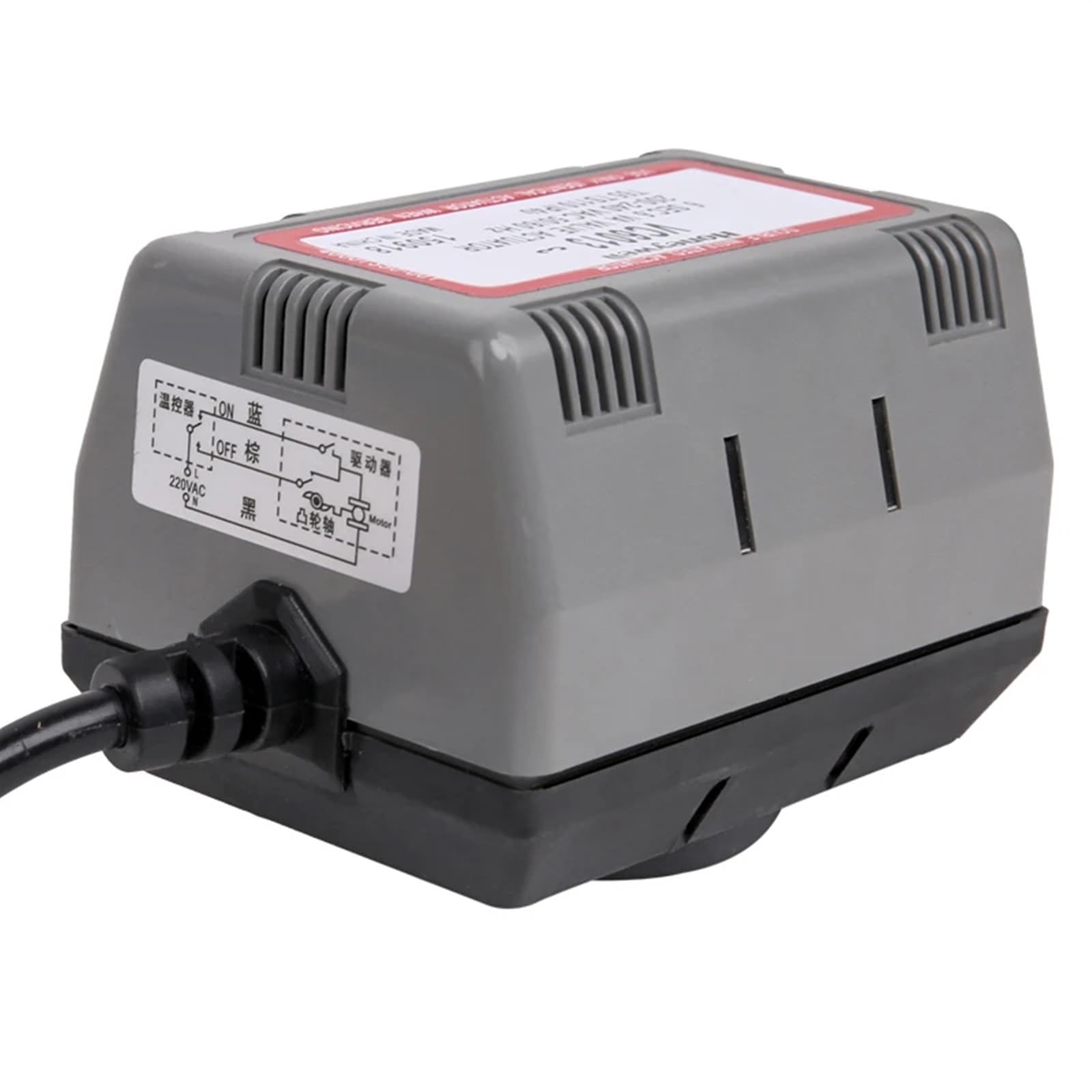 1/2" 3/4" 1" válvula de Globo motorizada latón AC220V Cierre eléctrico 2 vías con Bobina Ventilador VC6013(1 Inch)