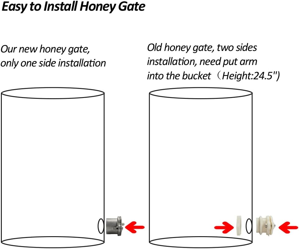 VINGLI Upgraded 3 Frame Honey Extractor Separator, Food Grade Stainless Steel Honeycomb Spinner Drum Manual Crank with Adjustable Height Stands,Beekeeping Pro Extraction Apiary Centrifuge Equipment