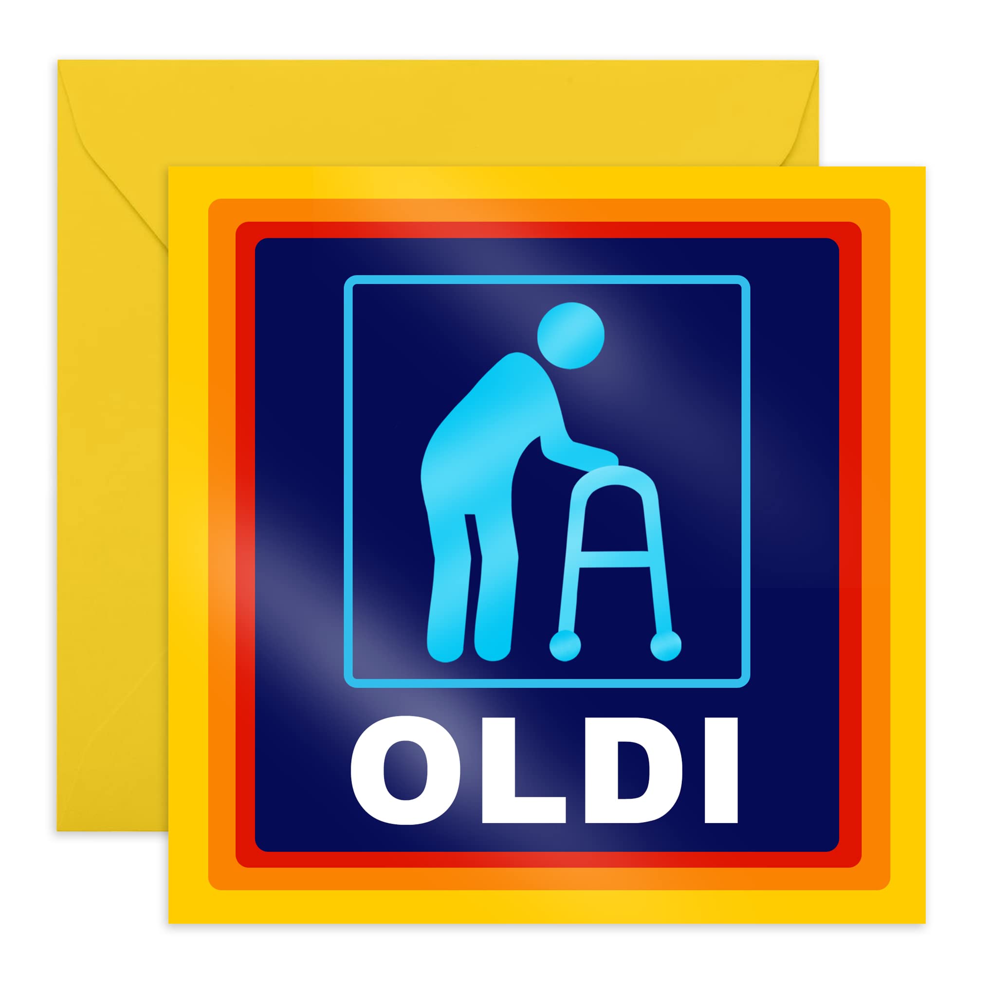 Central 23 - Carte D'anniversaire Humoristique Pour Lui – « Oldi » – Cartes D'anniversaire Grossières Pour Papa – Carte D'anniversaire Pour Grand-père – Carte D'anniversaire Pour Maman