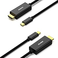 Vista 12 de BENFEI Cable USB C a HDMI de 3 pies, cable USB tipo C a HDMI, Thunderbolt 3/4 compatible con iPhone 15 Pro/Max, MacBook Pro/Air 2023, iPad Pro