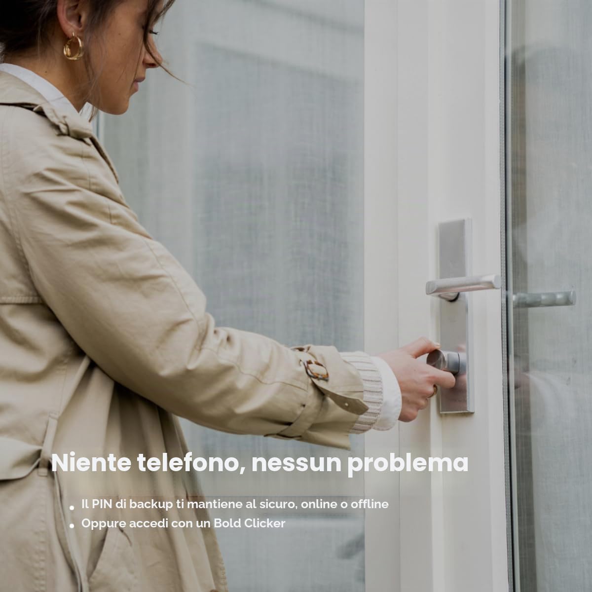 Bold Smart Lock - Serratura a cilindro Smart SX-35 - Argento