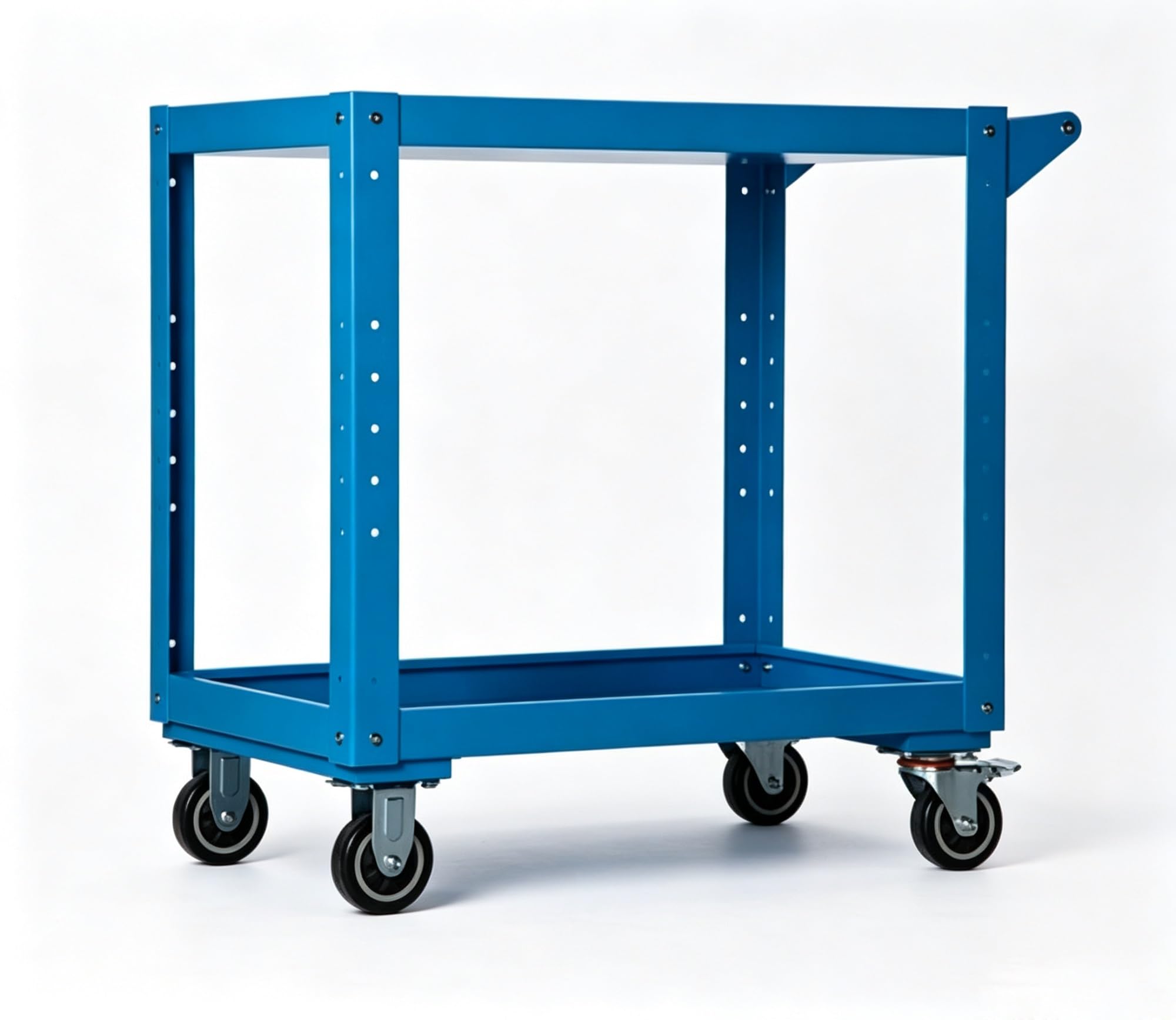Adjustable Metal Rolling Tool Cart, Heavy Duty Workshop Garage Storage Trolley, Mobile Mechanic Service Organizer