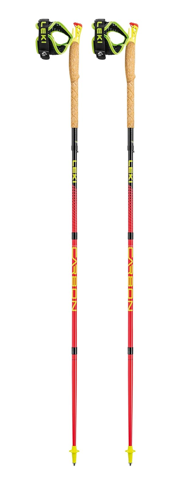 LEKI Ultratrail FX.One Carbon Collapsible Lightweight Trekking Poles for Hiking & Trail Running - Red-Black - 110 cm by LEKI - Image 3