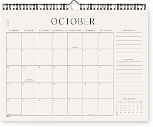 Teksome Wall Calendar 2025-2026 English Wall Calendar 2025-2026 | 18 Month Dangling Calendars With International Holidays For Home, School, Classroom - View #2