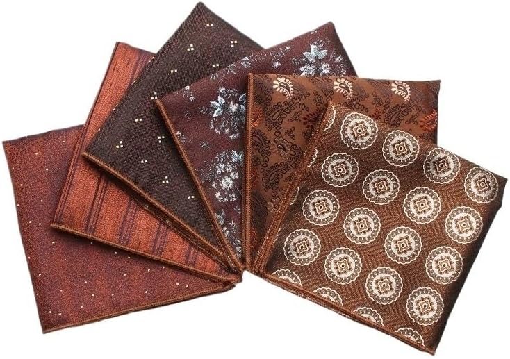 Men's Polyester Silk Square Handkerchief Formal Suit Pocket Casual British Collar