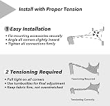 Rivenlo Voile d’ombrage Rectangulaire 3x5 m Imperméable, Toile Ombrage Extérieur 5x3 m PES Résistant à l'eau Voile Ombrage avec 98% de Protection UV pour Patio Jardin Pergola, Crème - 8