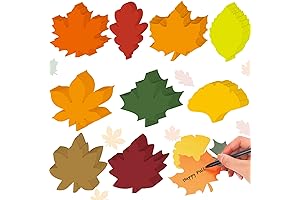 PerKoop 153 Pcs Fall Cutouts: Vibrant Autumnal Decor for Creative Expression