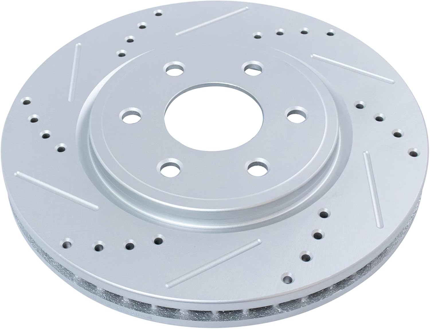 TRQ Front Brake Pad and Rotor Set Ceramic Drilled Slotted Coated Vented Rotors Compatible with 2005-2021 Nissan Frontier 2005-2012 Pathfinder 2005-2015 Xterra 2009-2012 Suzuki Equator