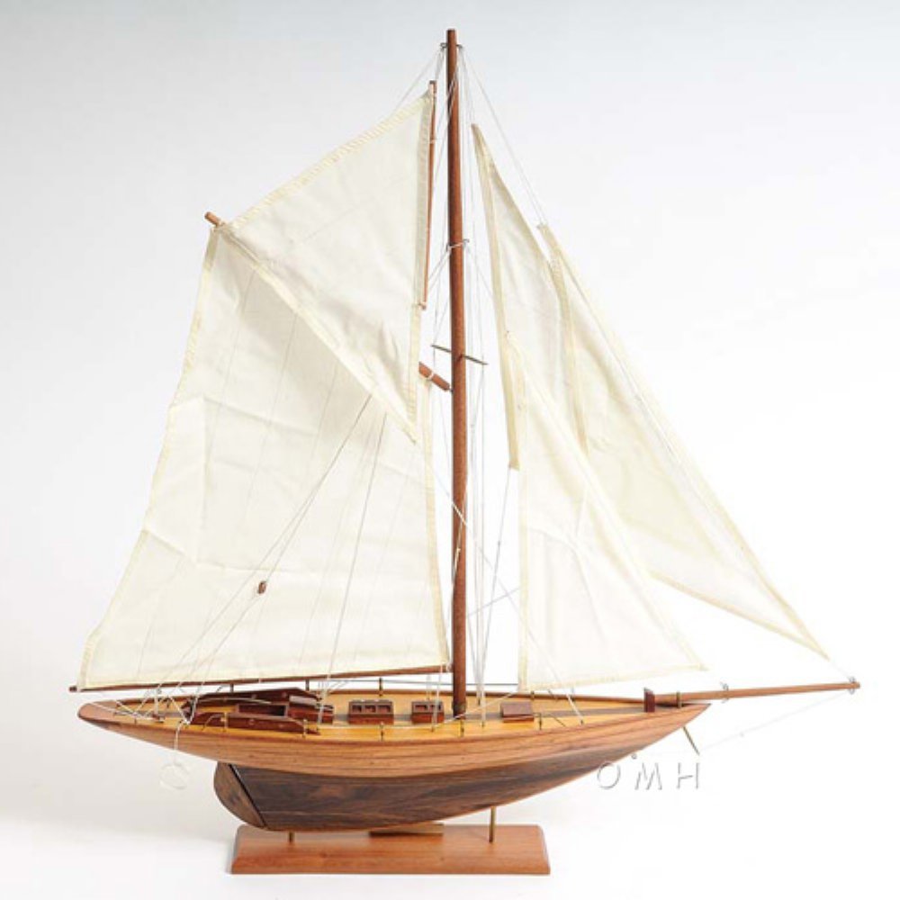 Old Modern Handicrafts Pen Duick Small Sailboat Model - Model Made from Premium Wood - Exquisite Nautical Décor for Home & Office - 24.0L x 4.0W x 25.5H Inches