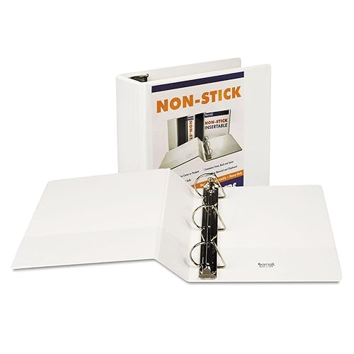 Vista 62 de Samsill Carpeta duradera de 3 anillos de 1 pulgada, fabricada en Estados Unidos, carpeta de anillos en D, cubierta transparente personalizable