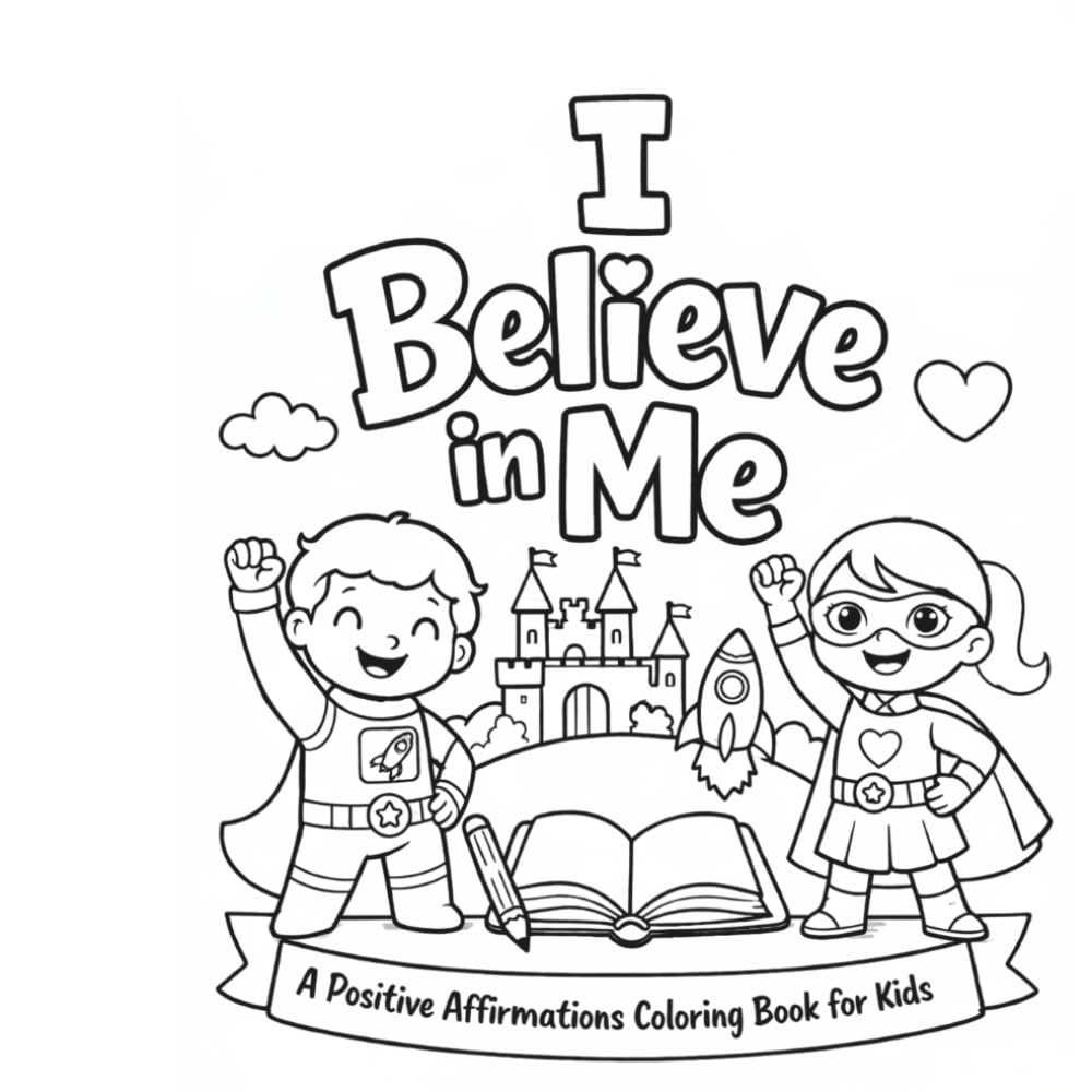 I Believe in Me: A Positive Affirmation Coloring Book for Kids