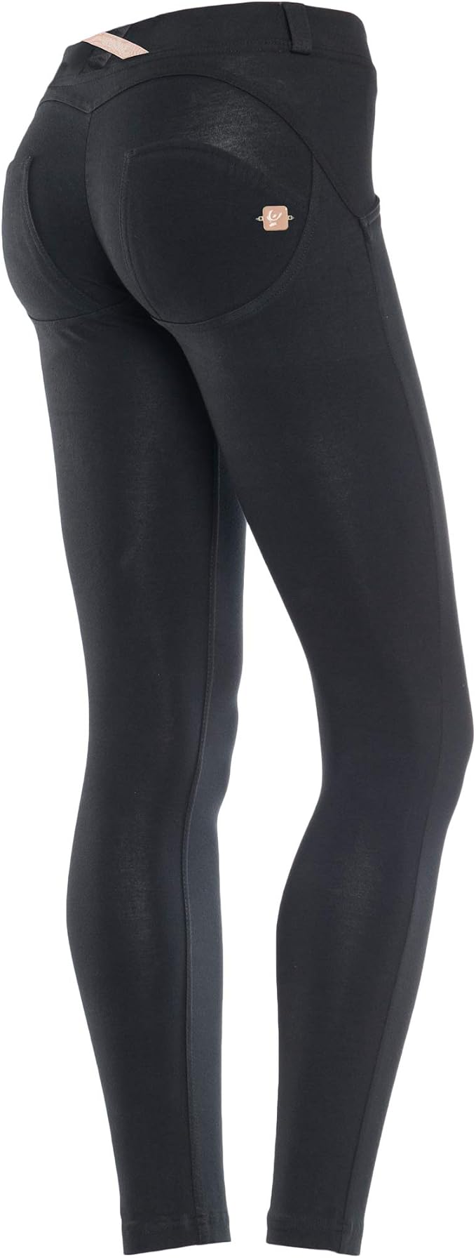 FREDDY WR.UP® 7/8 Vita Bassa in Cotone Elasticizzato - Black - Large :  MainApps: Amazon.it: Abbigliamento