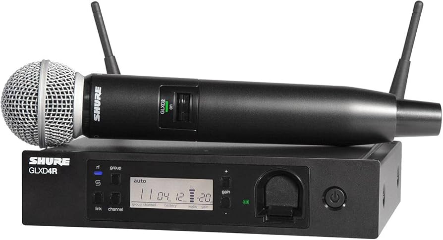 SHURE GLXD4R・GLXD2/SM58×2台＋UA846Z2 GLX-D Amazon.com: Shure GLXD24R/SM58 Microphone System with GLXD4R