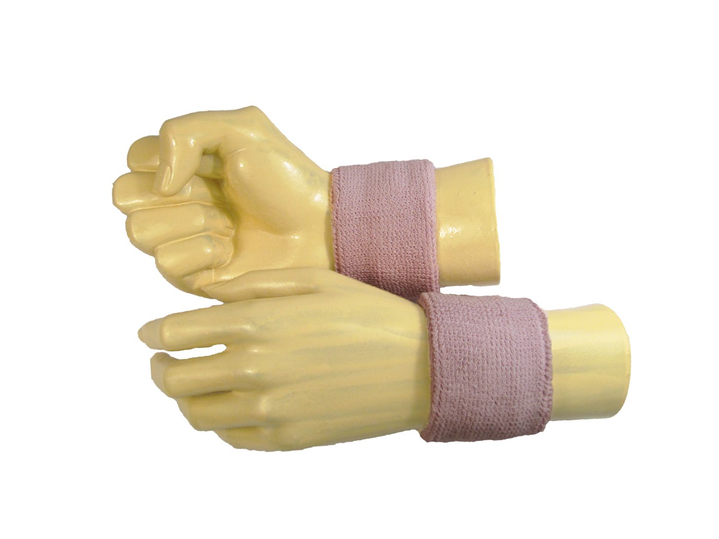 Couver Muñequeras absorbentes para tenis, fútbol, baloncesto, correr, deportes atléticos y entrenamiento, de algodón sólido (1 par)