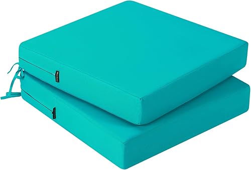 idee-home Cojín para silla de patio para muebles de exterior de 19 x 19 x 4 pulgadas, cojín de asiento de exterior de repuesto para asiento de patio