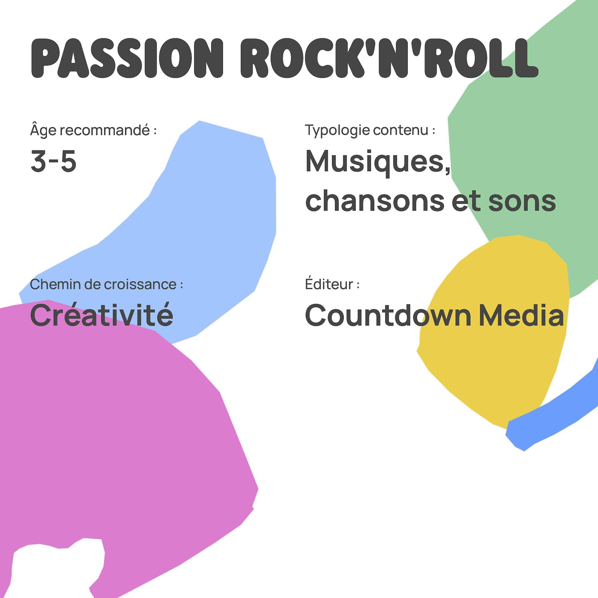 FABA Postać dźwiękowa - Rock'n'Roll Passion - Muzyka i piosenki, dzieci 3-5 lat, słuchaj z The Story Story and FABA+, gra edukacyjna, wersja francuska