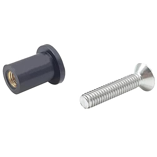 Miniatura 5 de 24 Pares de Tuercas de Neopreno M4, Tornillos Hexagonales de Acero Inoxidable M4 x 20mm, Kit de Tuercas para Kayak, Motocicleta, Accesorios de