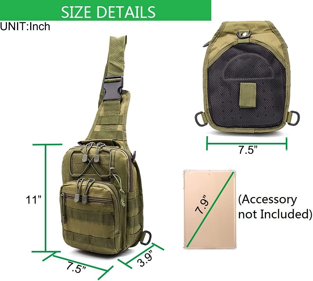 Tactical Backpack Outdoor Shoulder Bag Satchel Sling Chest Packs Daypacks - Image 3