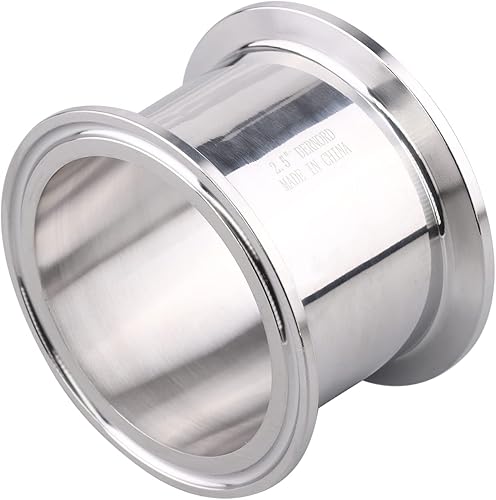 Miniatura 7 de DERNORD Tubo de carrete sanitario con extremos de abrazadera, tubo redondo sin costuras de acero inoxidable 304 con abrazadera triple de 2.5