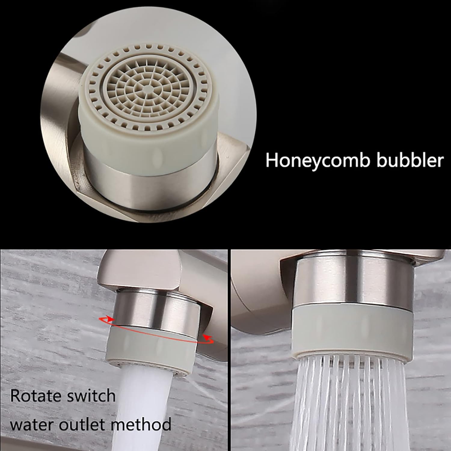 Brushed Handheld Bidet Sprayer for Toilet, Brass Cloth Diaper Sprayer Kit Wall Mounted Foldable Bidet Sprayer Set Single Handle Toilet Bidet Sprayer Kit with 2 Mode Spout