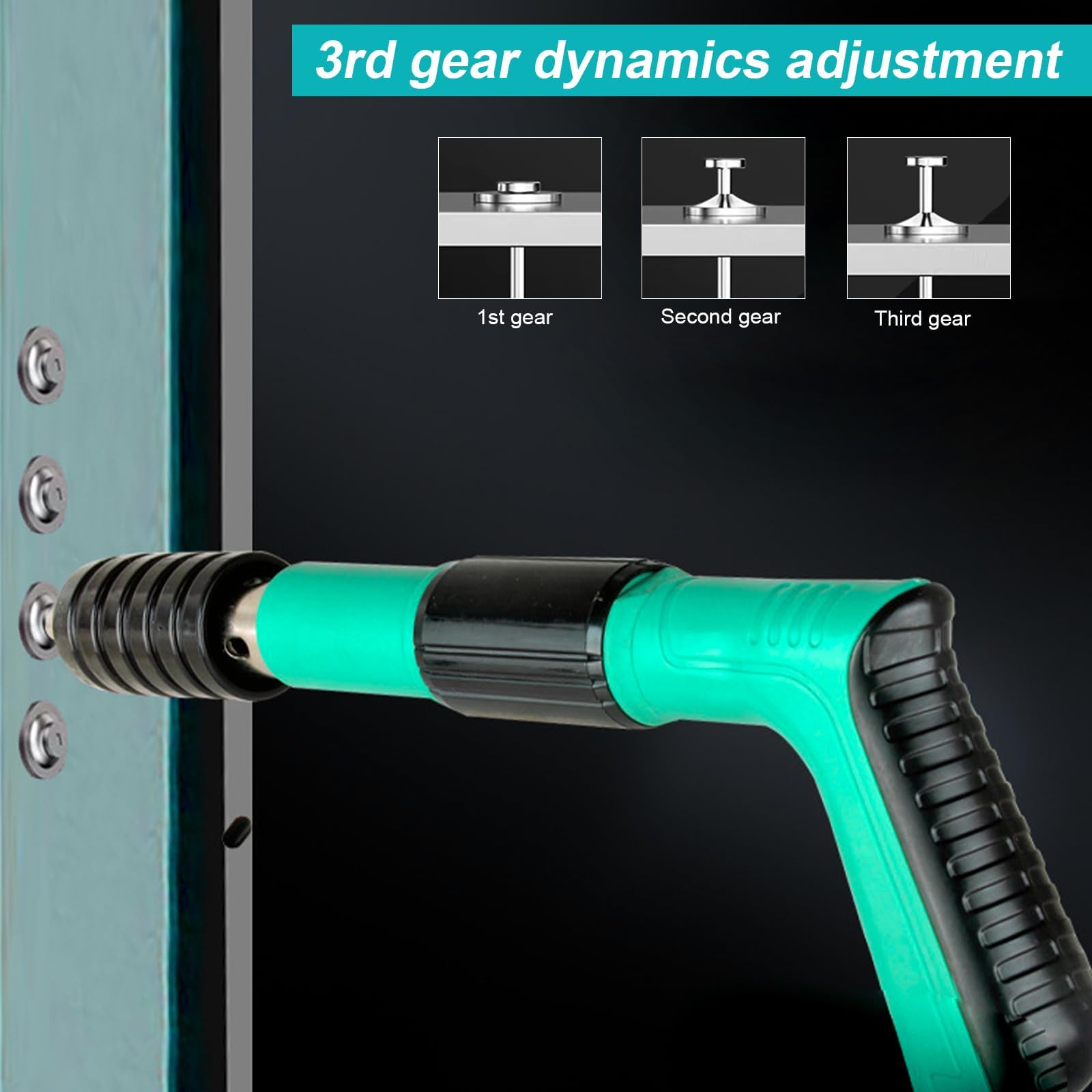 Pistola Sparachiodi Manuale Kit Con 50 Chiodi - Per Cemento, Ferro E Mattone, Include Occhiali Di Sicurezza