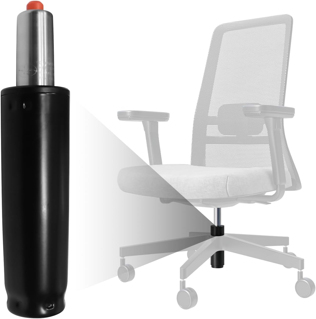 Office Chair Gas Lift Cylinder Fits Most Desk Chairs and Gaming Chairs Long Stroke Hydraulic Pneumatic Shock Piston Heavy Duty 500Lbs (9.5in Cylinder Length) Office Chair Gas Lift Cylinder Fits Most Desk Chairs and Gaming Chairs Long Stroke Hydraulic Pneumatic Shock Piston Heavy Duty 500Lbs (9.5in Cylinder Length)