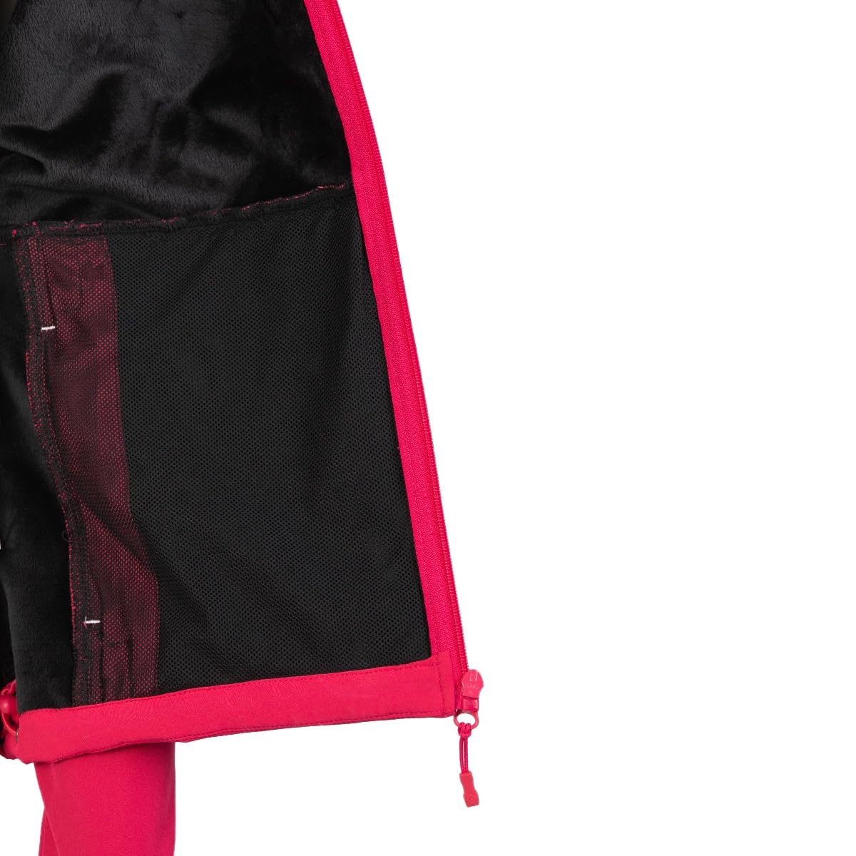 Izas Inatye Chaqueta Soft Shell AWPS para Mujer Térmica, Elástica, Cortavientos y Resistente al Agua. Capucha y Bajo Ajustables. Bolsillos con Cremallera. Interior de Pelo