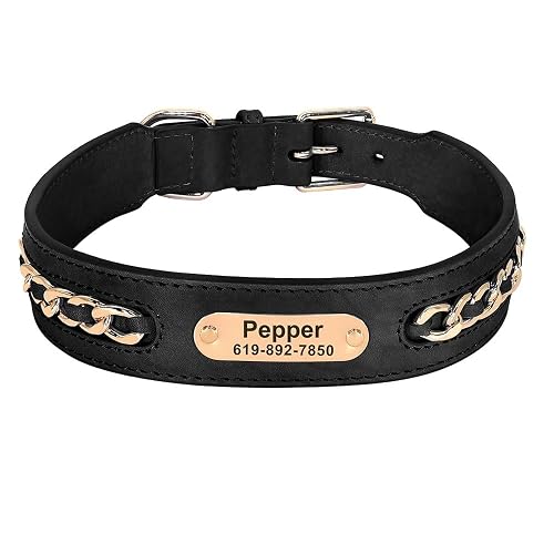 Collar para Perro,Collares De Identificación Personalizados para Perros,Etiqueta con Nombre,Collares…
