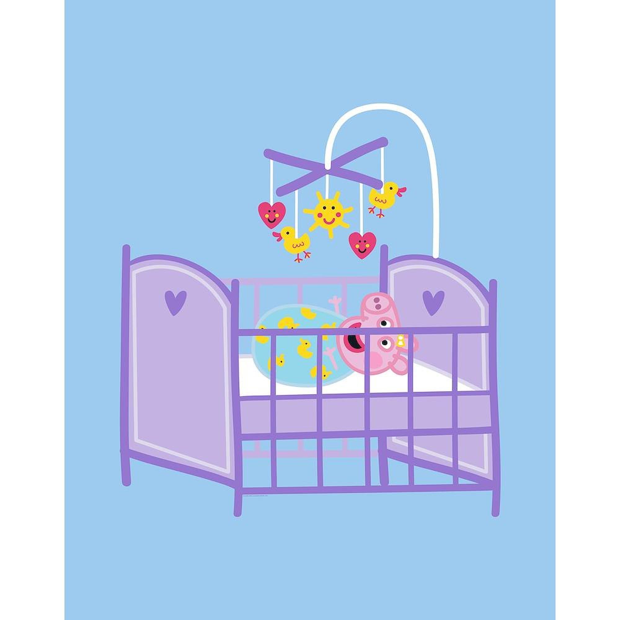 CafePress Peppa Pig: Crib Giggles Twin Duvet Cover, Printed Comforter Cover, Unique Bedding,