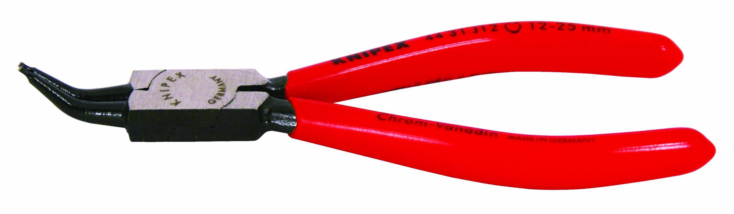 Alicates de punta Knipex 44 31 J02 SBA para arandelas snap-ring internas