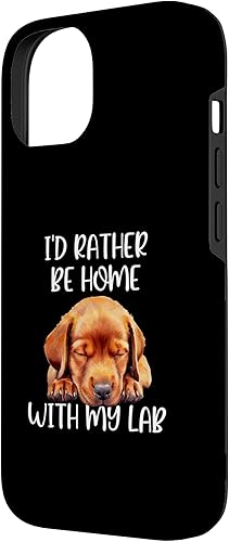 Miniatura 5 de Funda para iPhone 11 Pro Max Fox Red Lab Mom Dad I'd Rather Be Home Labrador Retriever
