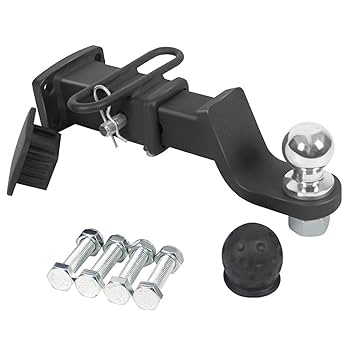ヒッチボールマウント　調整式　アジャスタボールヒッチ Amazon.co.jp: ヒッチメンバー 調整可能なトレーラーヒッチ