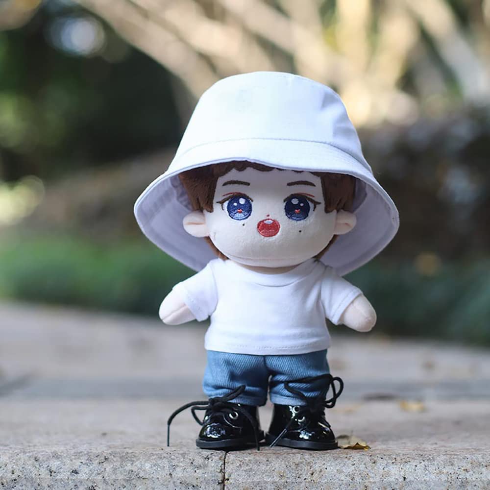 Vêtements Pour Poupée En Peluche 20cm - Set 5 Pièces : Sweat, T-shirt, Pantalon, Chapeau, Chaussures
