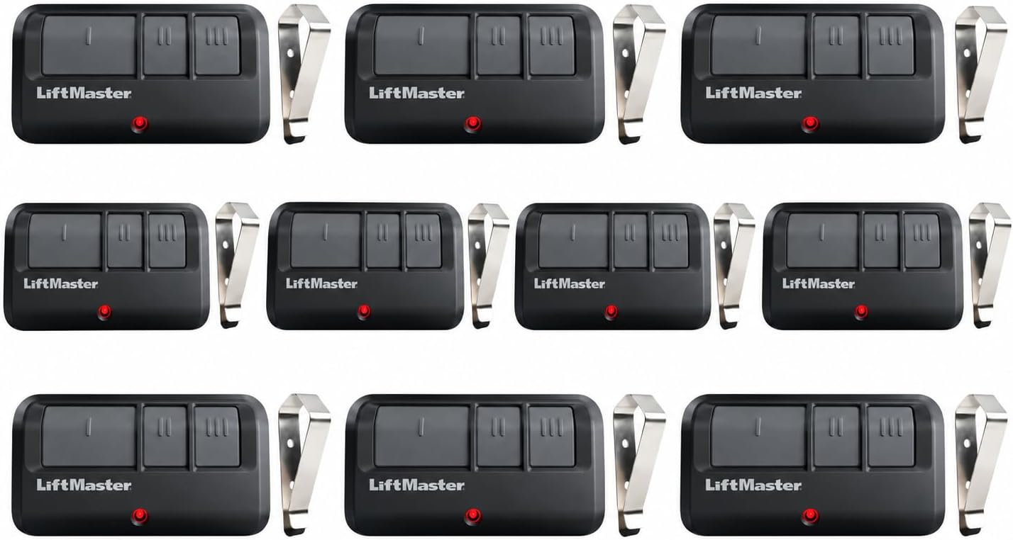 (10 Pack) LiftMaster 893MAX / 893LMX-MC 3 Button Remote Security+ 2.0 for Garage Door Openers