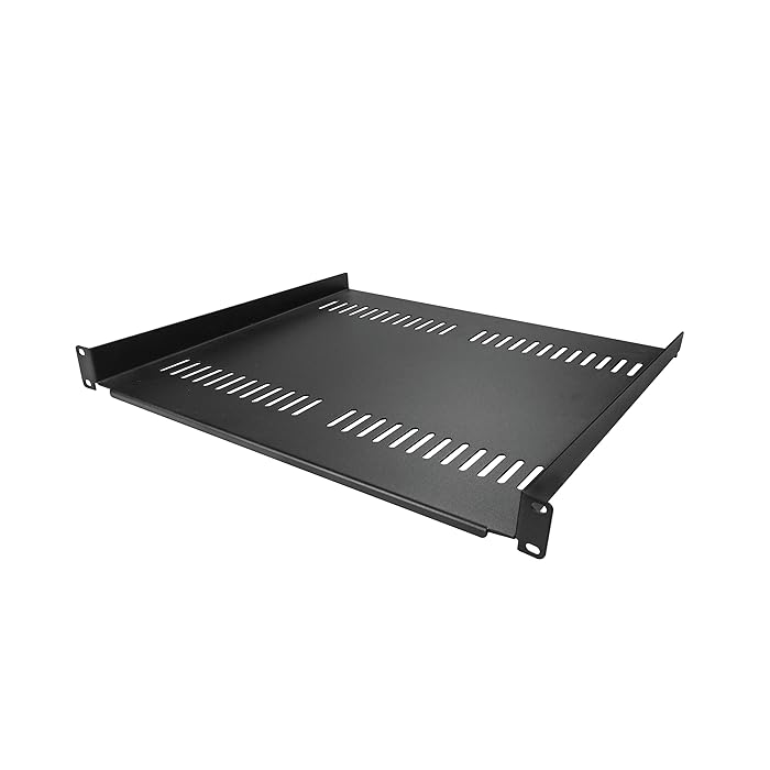 Buy 1U Server Rack Shelf Universal Vented Rack Mount Cantilever Tray for 19