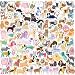 Cute Dog Meme Sticker Pack, Kawaii Funny Animal Stickers for Kids Teens Adults, 100PCS Waterproof Vinyl Cartoon Small Sticker for Water Bottles Laptop Scrapbook Journal Skateboard (Dog)