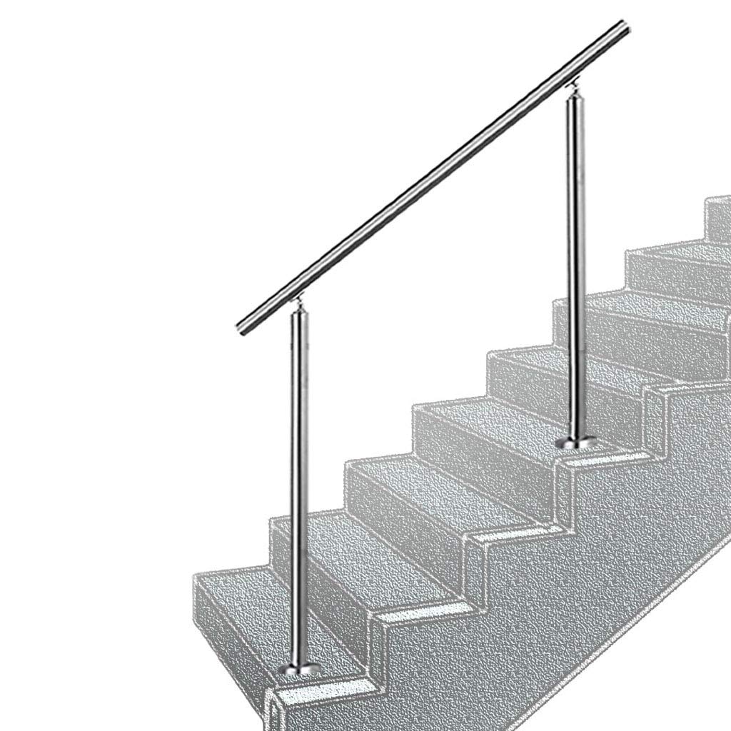 Main courante extérieure pour escaliers et marches de jardin en inox