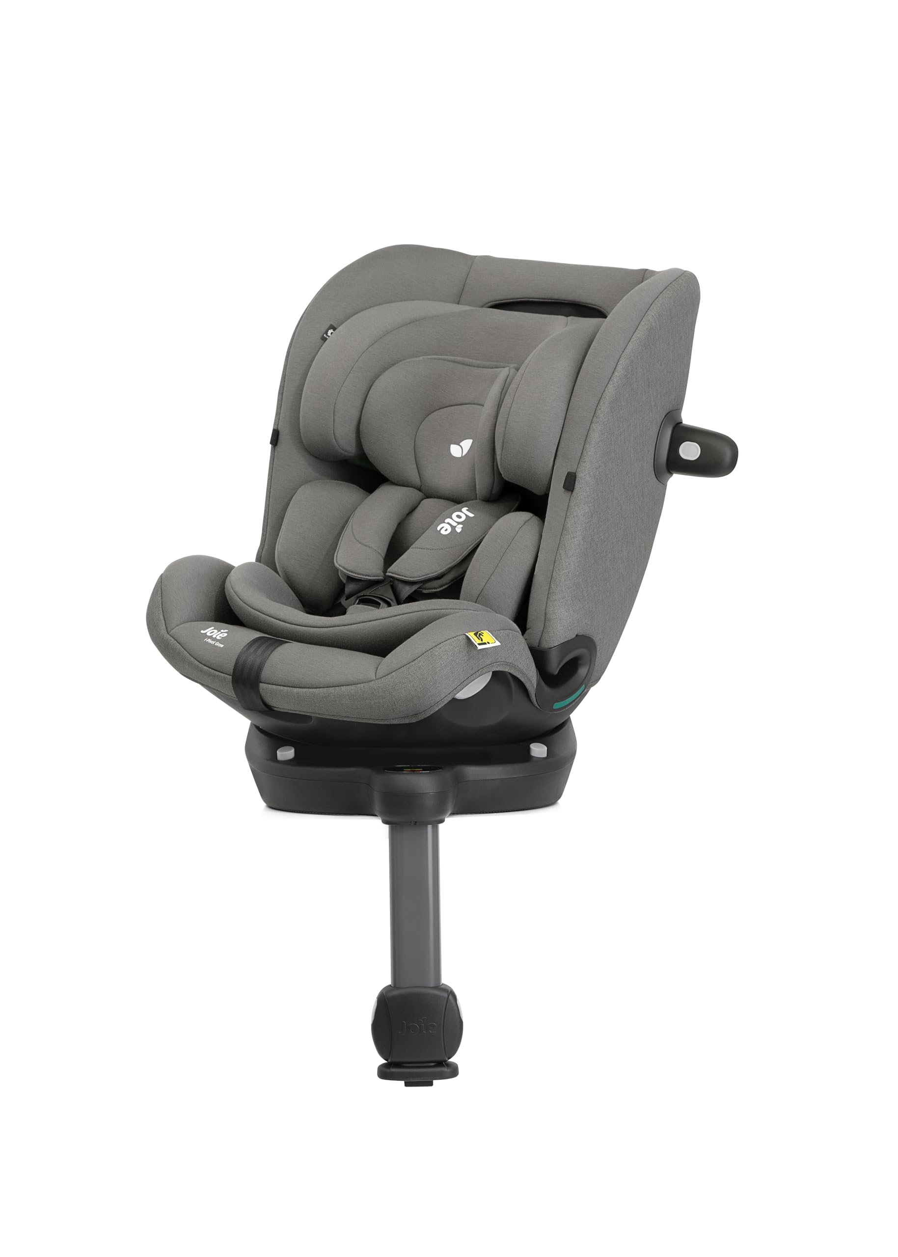 Joie i-Pivot™ grow seggiolino auto i-Size R129, rotazione, ISOFIX, protezione dagli impatti laterali – dalla nascita ai 10 anni (40–135 cm), thunder