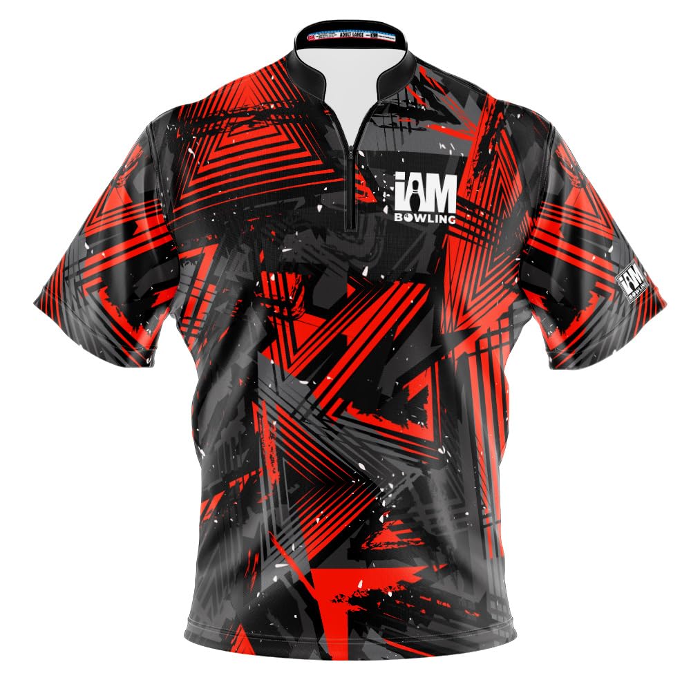 Logo Infusion Dye-Sublimated Bowling Jersey (Sash Collar) - I AM Bowling FUN Design 2015 - NO LOGO (Large)