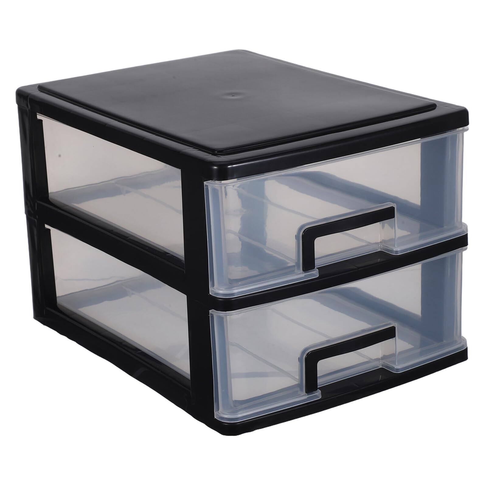 Boîte de rangement à tiroirs transparents pour trier le bureau