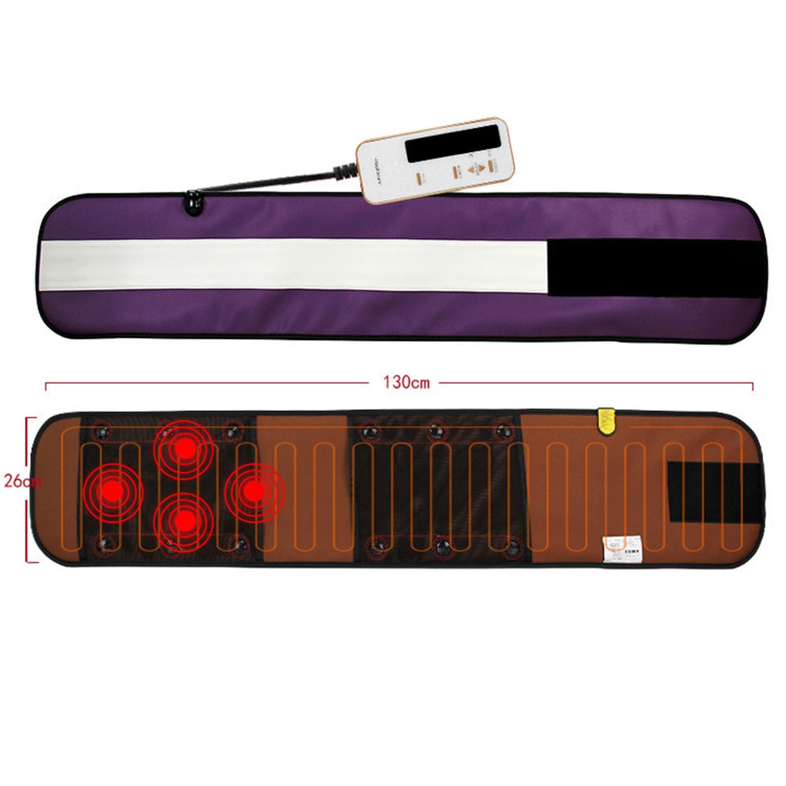 Cinturón Calefactor de Masaje con vibración eléctrica, cinturón de Masaje para Bajar de Peso, Masaje de Ejercicio, calefacción para Quemar Grasa