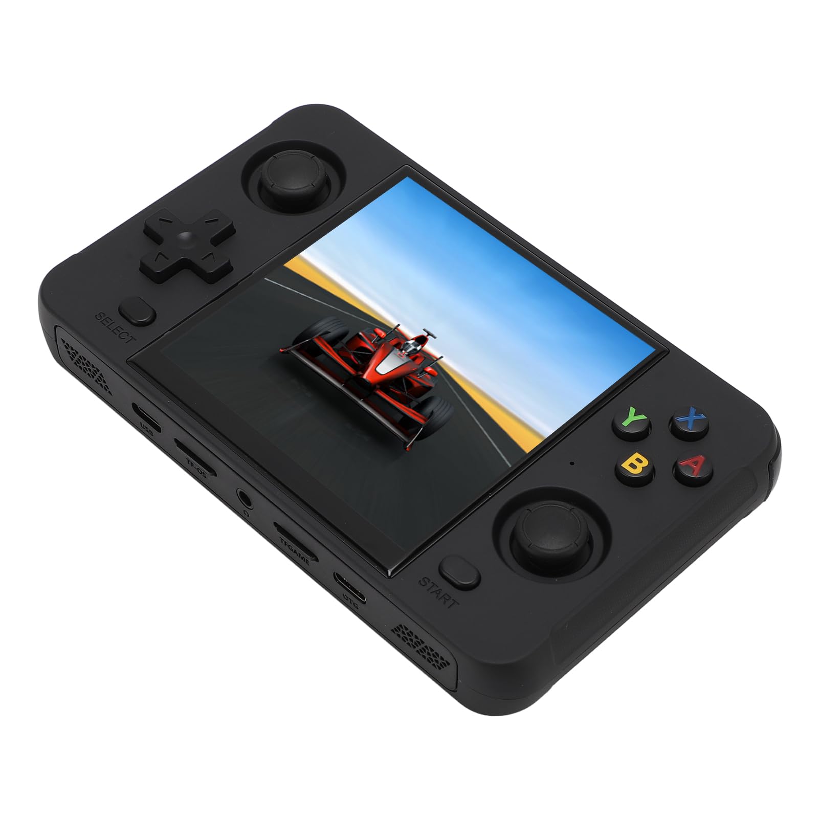 Console di Gioco Portatile con Schermo da 4 Pollici, Console di Gioco Portatile Open Source con Oltre 10.000 Giochi Integrati per Emulatori 3D Mainstream a 64 Bit (Black)