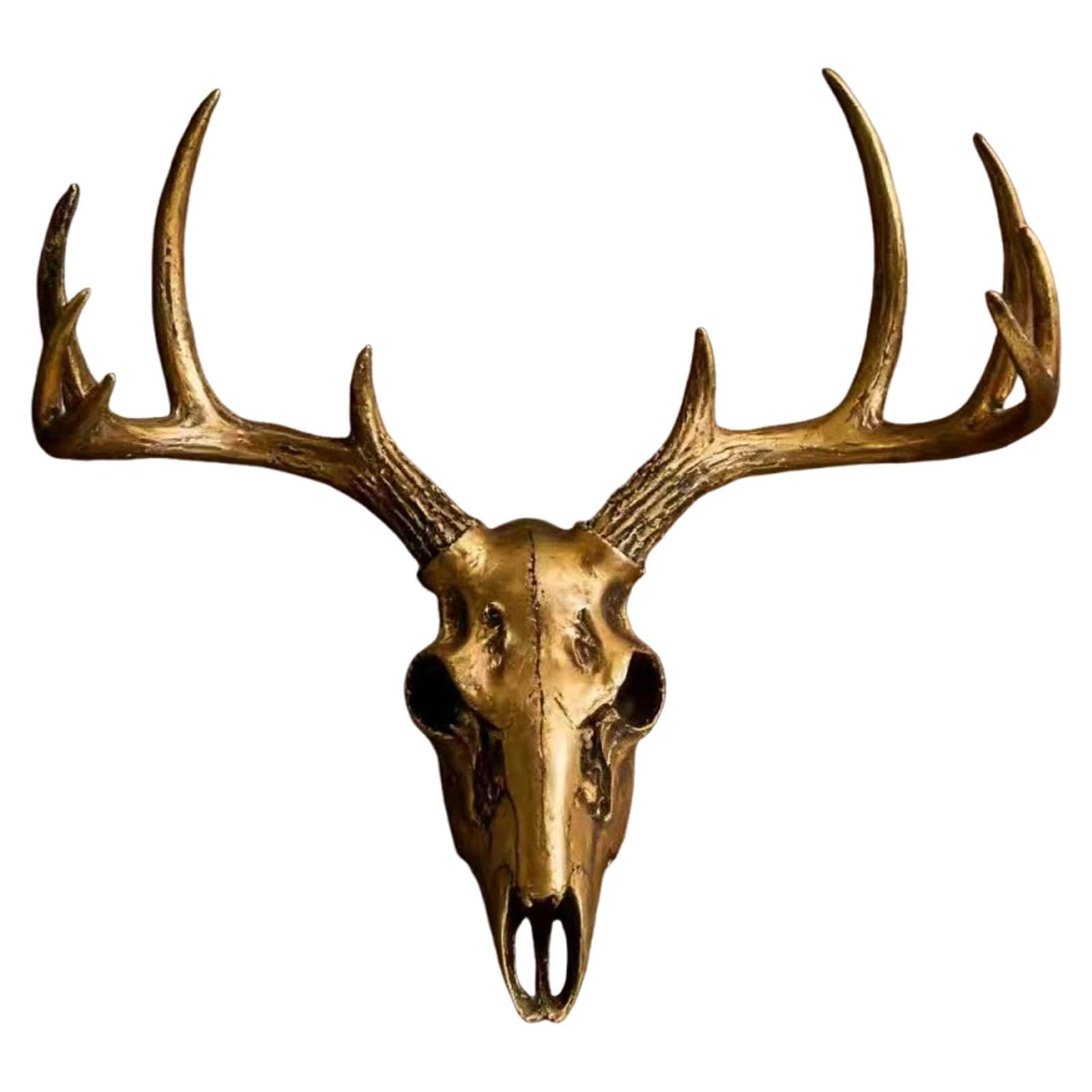 Decorazione Murale con Teste di Animali, Scultura di, Ornamento Decorativo in Resina, Statua di Da Appendere Al Muro per Il Soggiorno