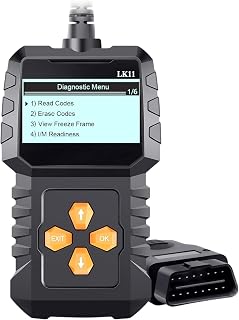 LeeKooLuu LK11 OBD2 Scanner: Plug & Play Code Reader Clears Engine Codes, Freeze Frame & I/M Readiness for 1996+ Cars