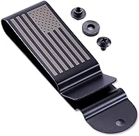 Vista 11 de Clips Universales de Cinturón de Metal - (Se Ajusta a Cinturones de 1.75 Pulgadas) – (Acabado Pulido o Negro) – Soportes de Clip de Reemplazo