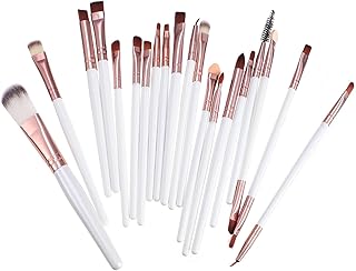 VICASKY 20-Piece Portable Wooden Handle Makeu...